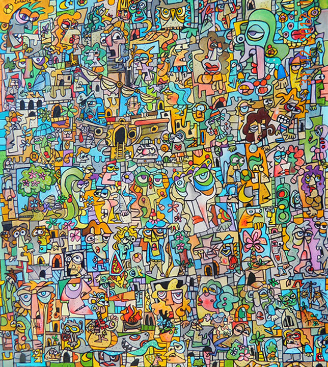 Four Moons, 2012 - 80 cm X 100 cm - Oil on canvas