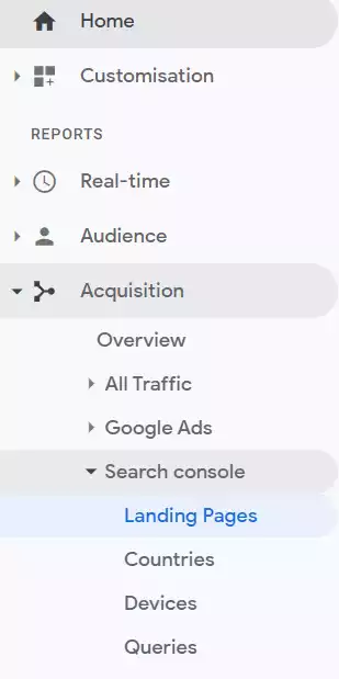 Google-analytics-landing-page