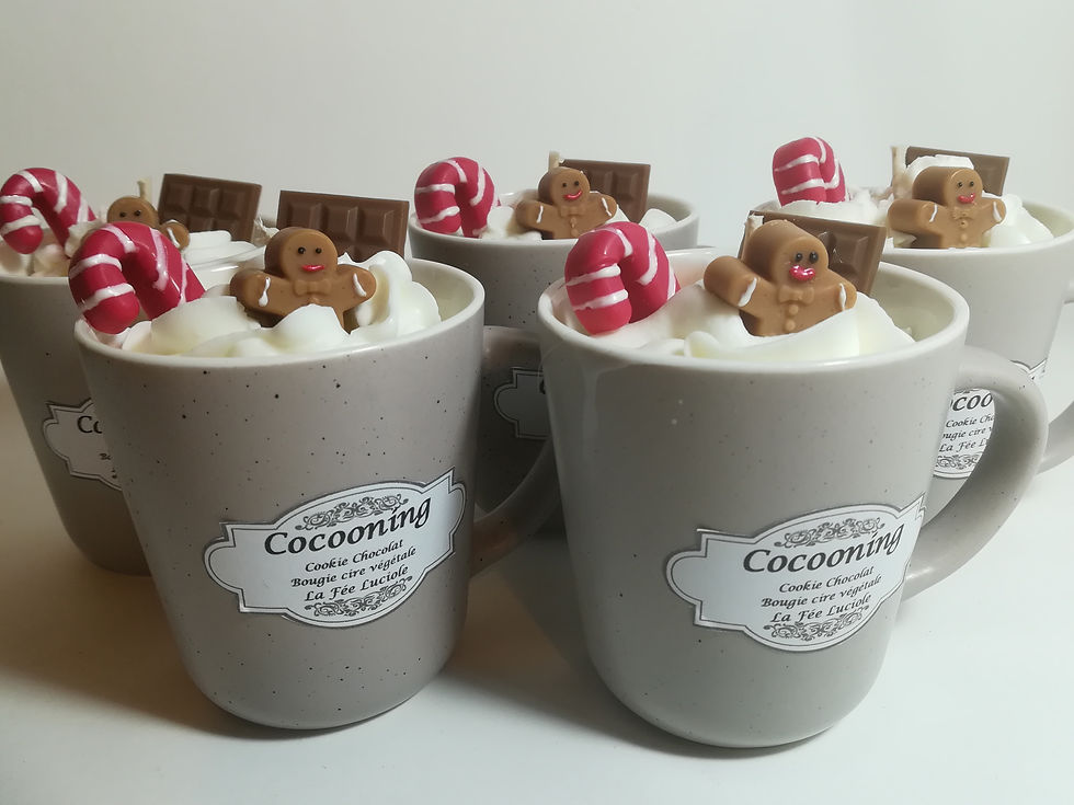 Miniature : Bougie Tasse Gourmande Cookie-Chocolat