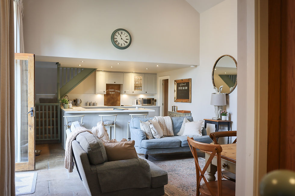 Living area of Pottery Lane Barn