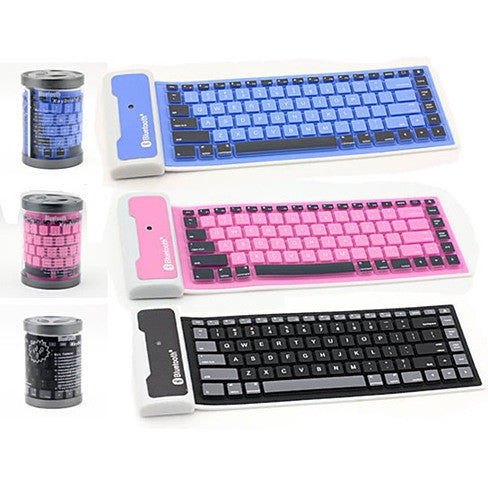 Thumbnail: Type Out Of A Box With Flexible Silicone Bluetooth Keyboard