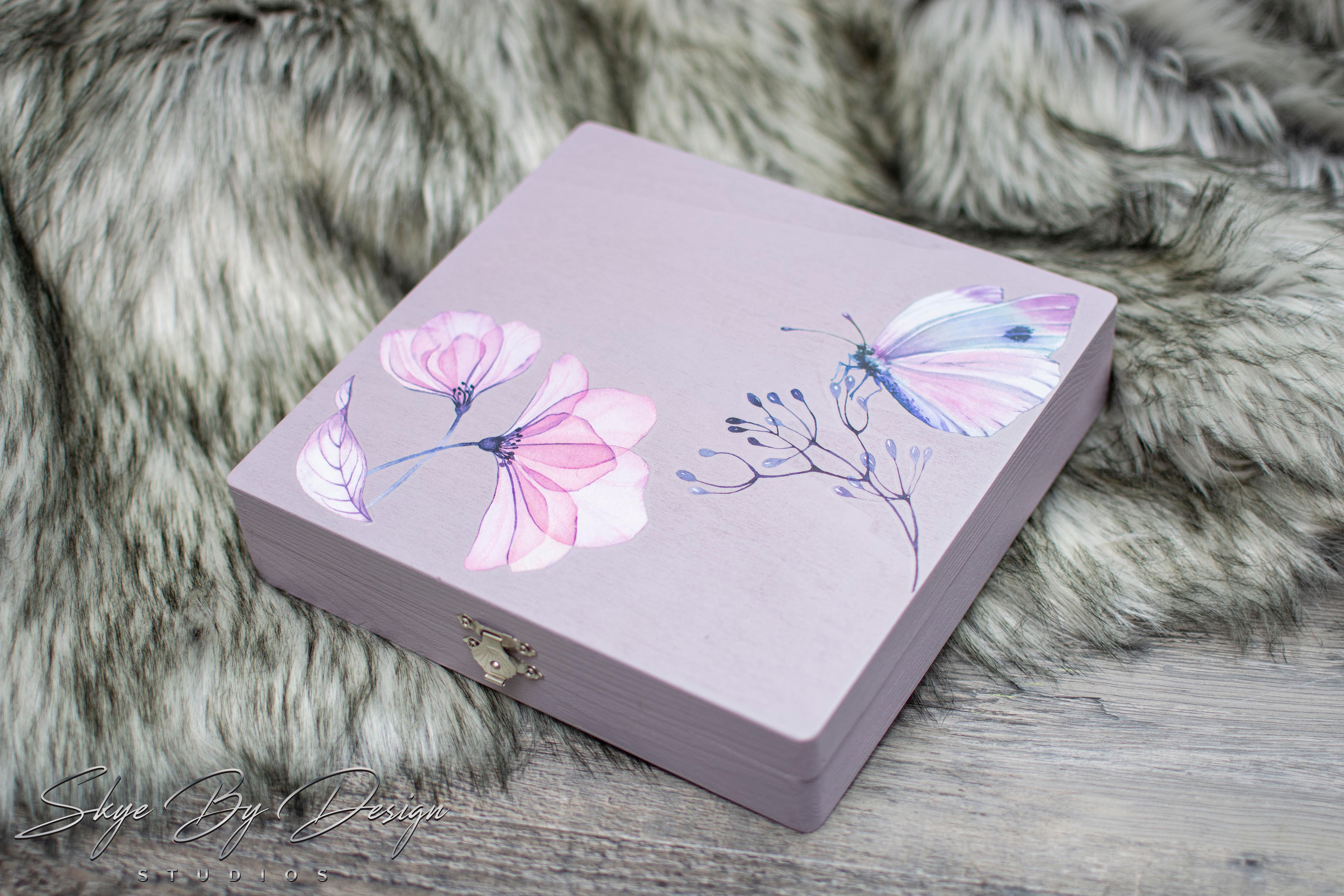 Purple Flat Jewelry Box