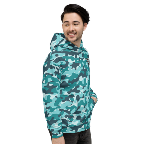 aclent アクレント　Compact camouflage hoodie aclent アクレント Compact camouflage hoodie Aqua Camo Hoodie