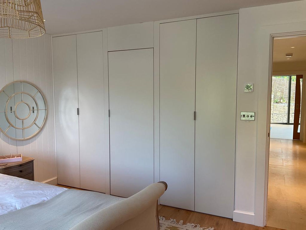 Guest Bedroom wardrobe with secret door into en-suite