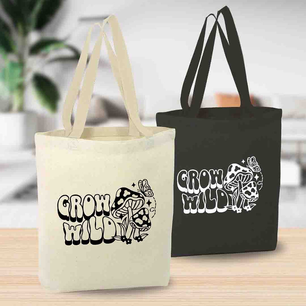 Thumbnail: Grow Wild Canvas Tote Bag