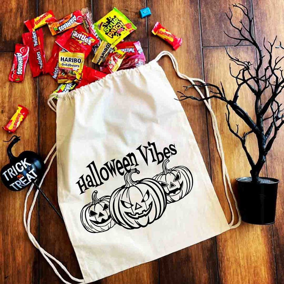 Halloween Vibes Drawstring Bag
