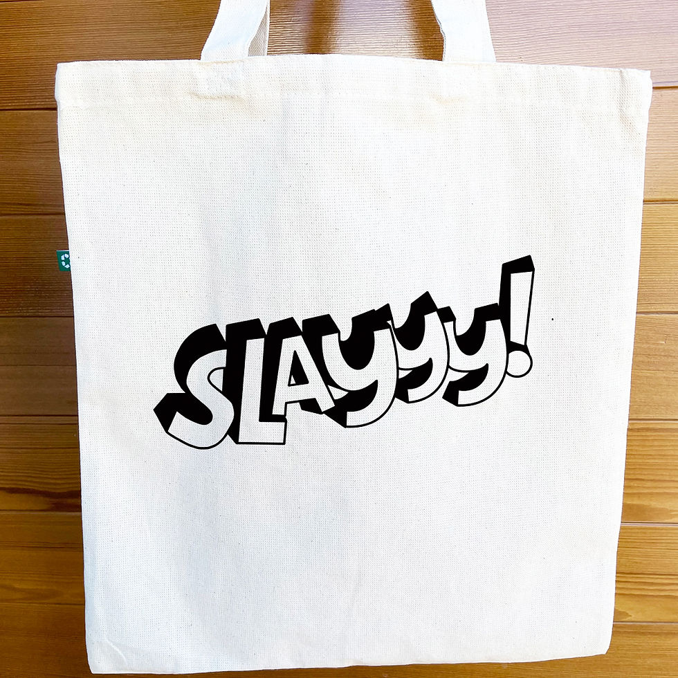 Thumbnail: Slayyy! RecycledCanvas Tote Bag