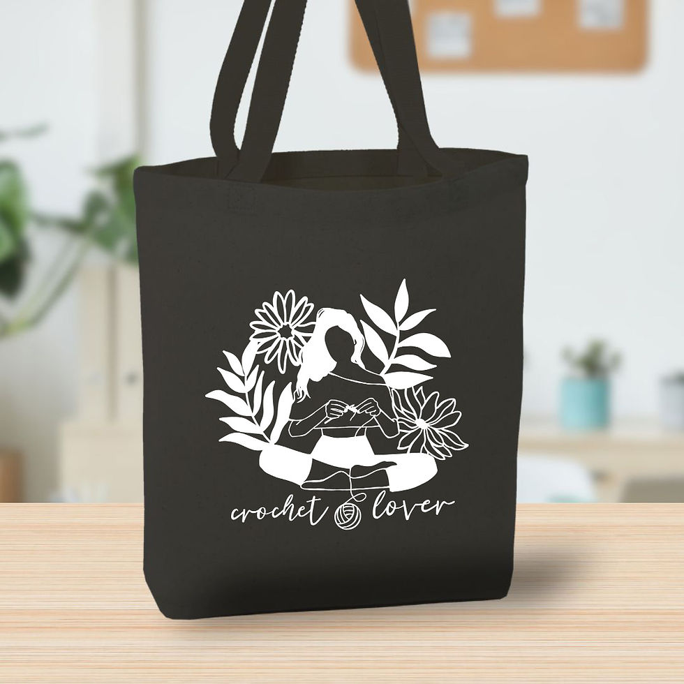 Thumbnail: Crochet Lover  Canvas Tote Bag