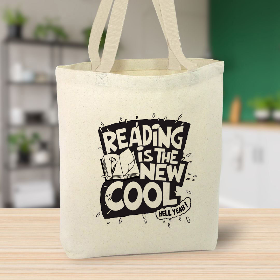 Reading Is The New Cool Canvas Tote Bag