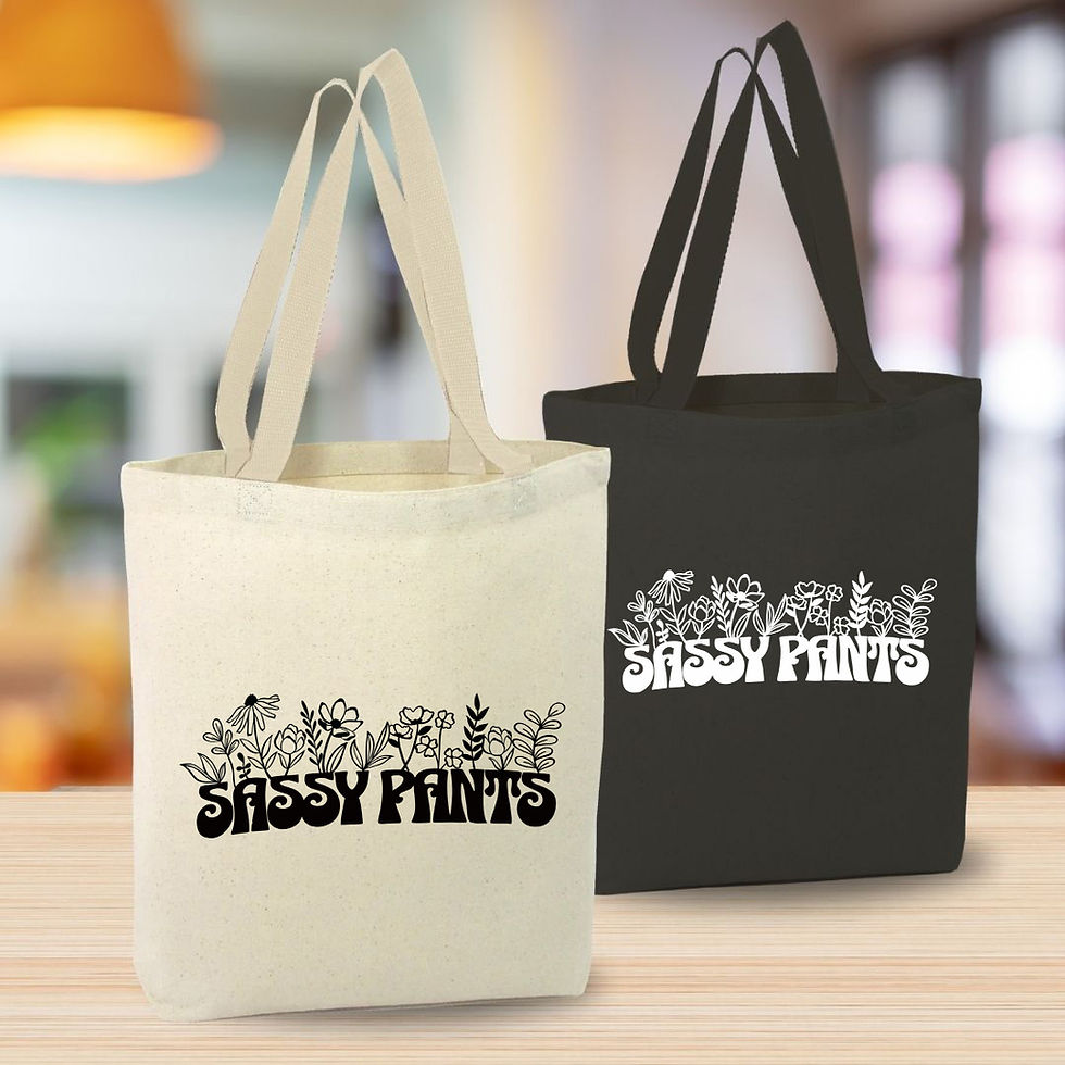 Thumbnail: Sassy Pants Canvas Tote Bag