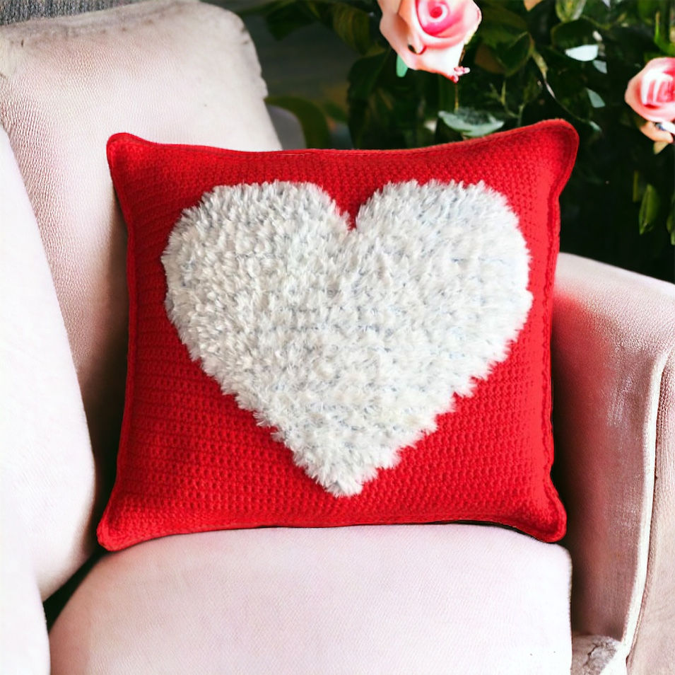 Thumbnail: Heart Crochet Pillow Pattern