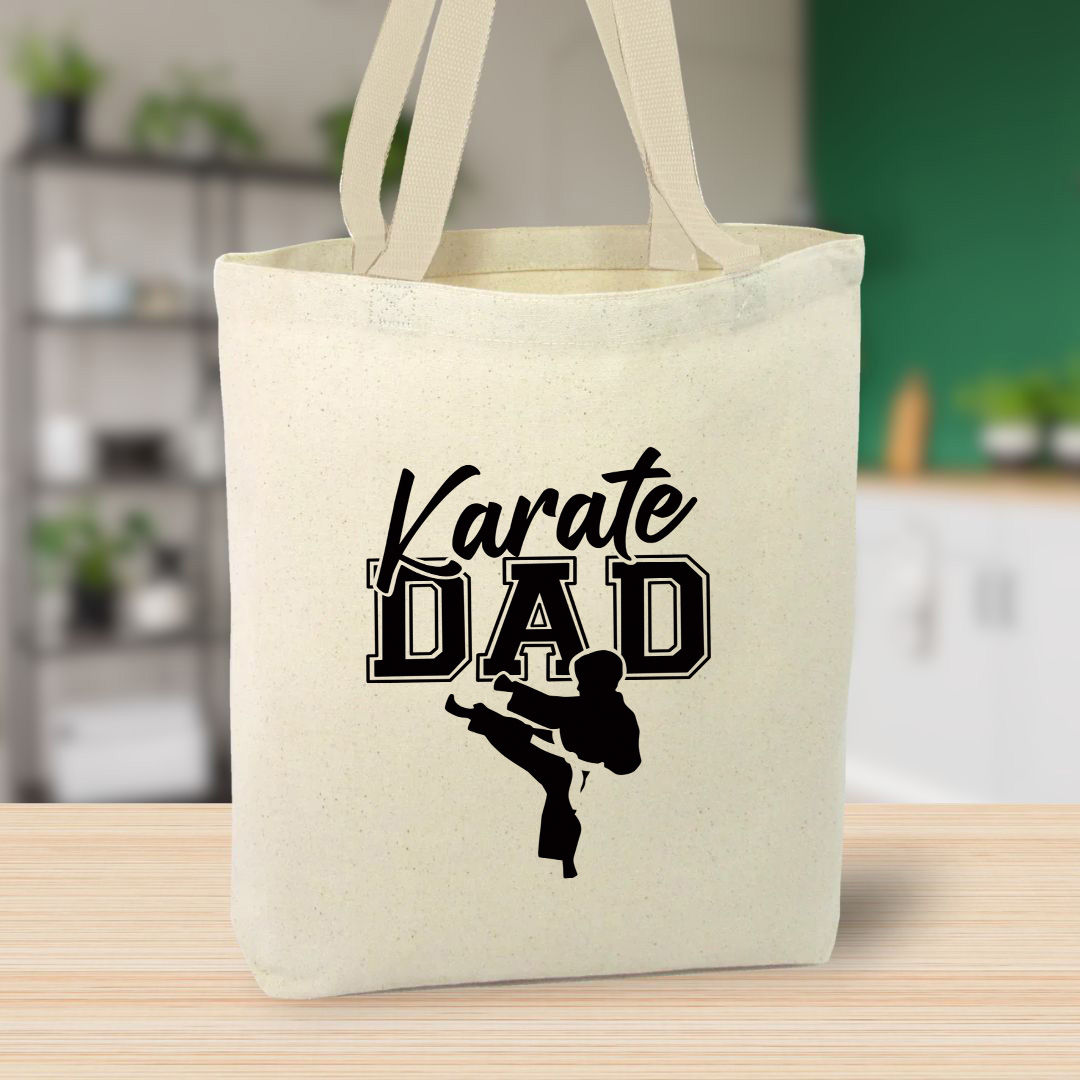 Karate Dad Canvas Tote Bag