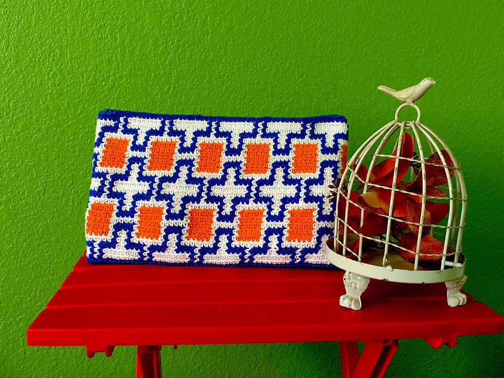 Thumbnail: Square Circuit Crochet Tapestry Pouch Pattern