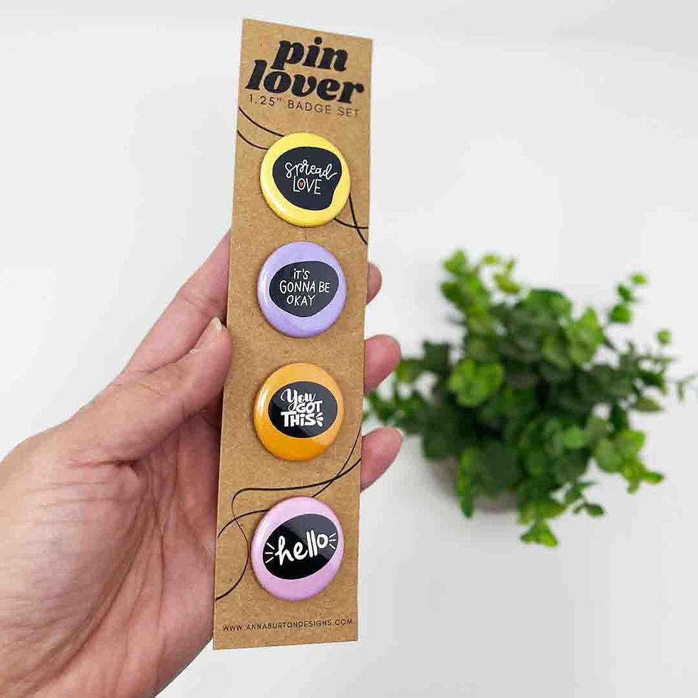 Thumbnail: Spread Love Pin Badges and Magnets