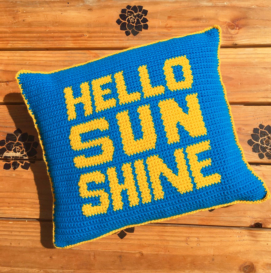 Thumbnail: Hello Sunshine Crochet Pillow Pattern
