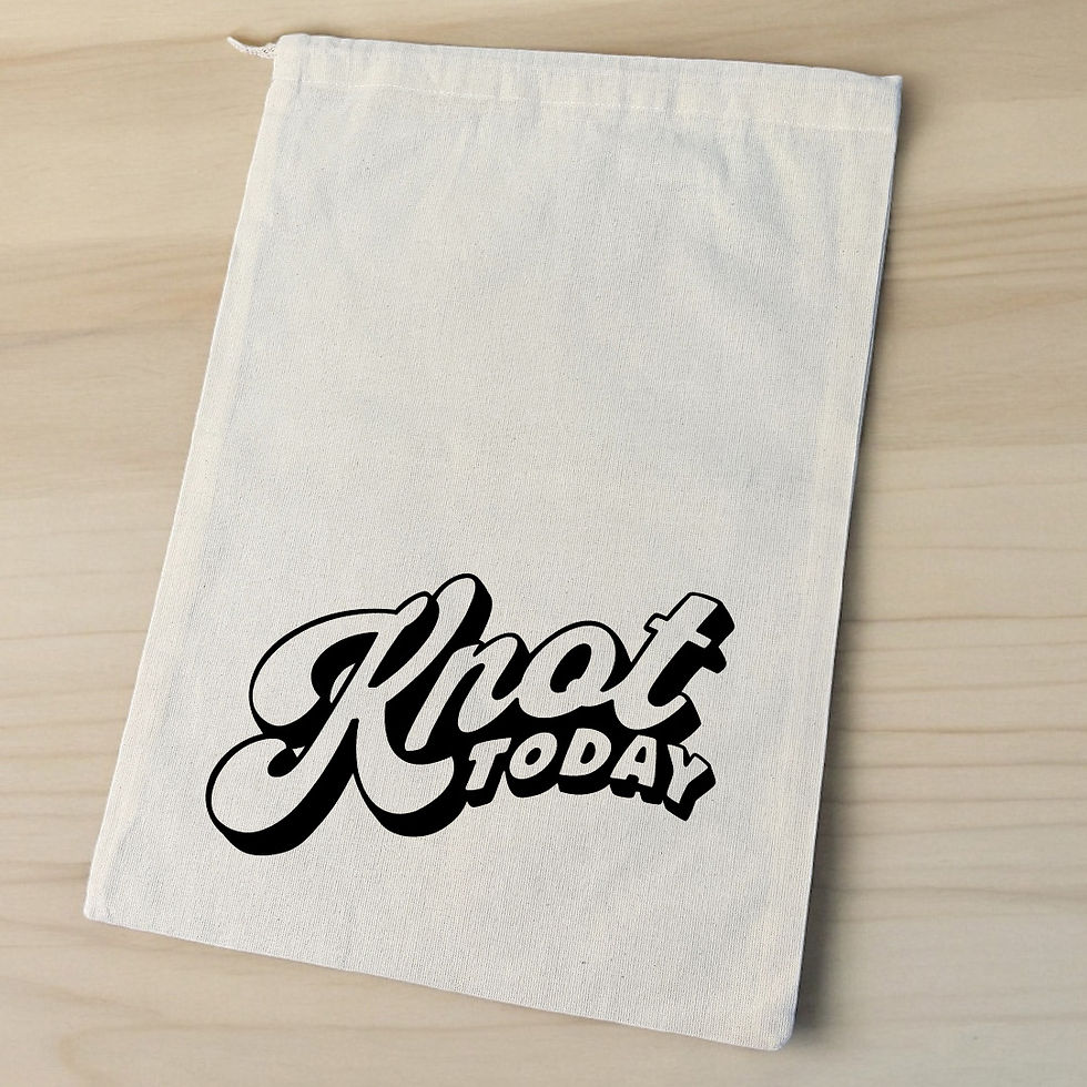 Thumbnail: Knot Today Drawstring Project Bag