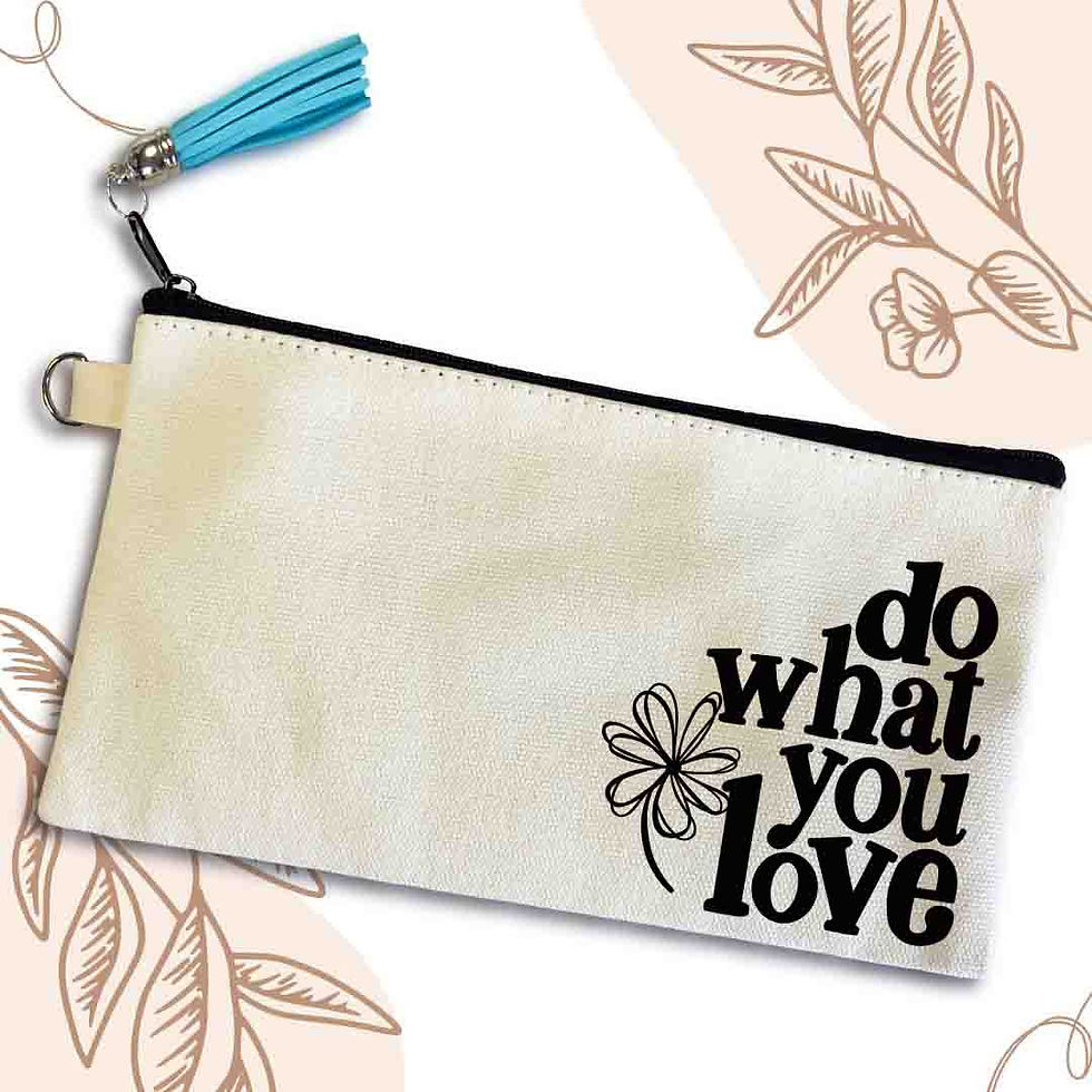 Do What You Love Small Canvas Pouch Bag