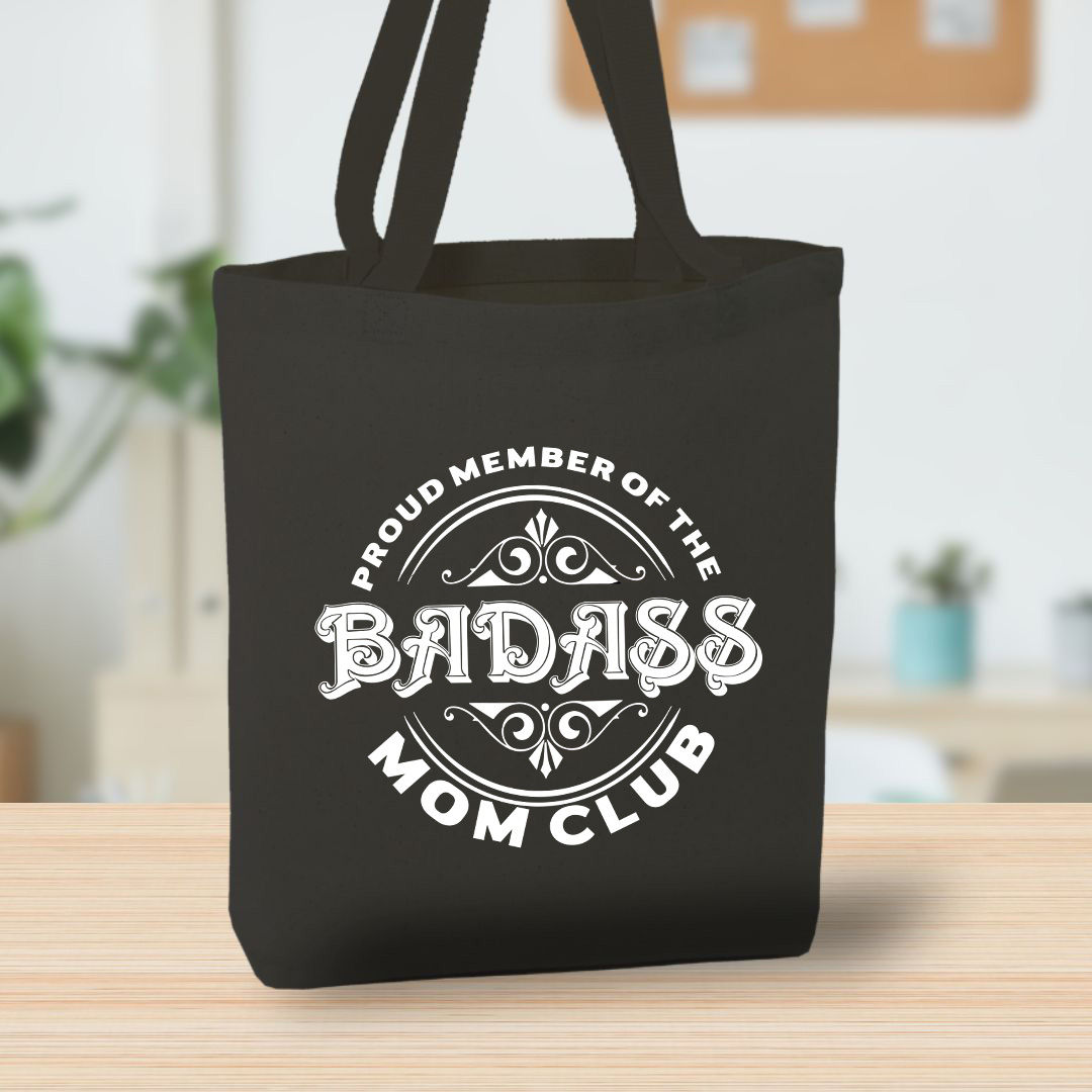 Proud Member of the Badass Moms Club Canvas Tote Bag