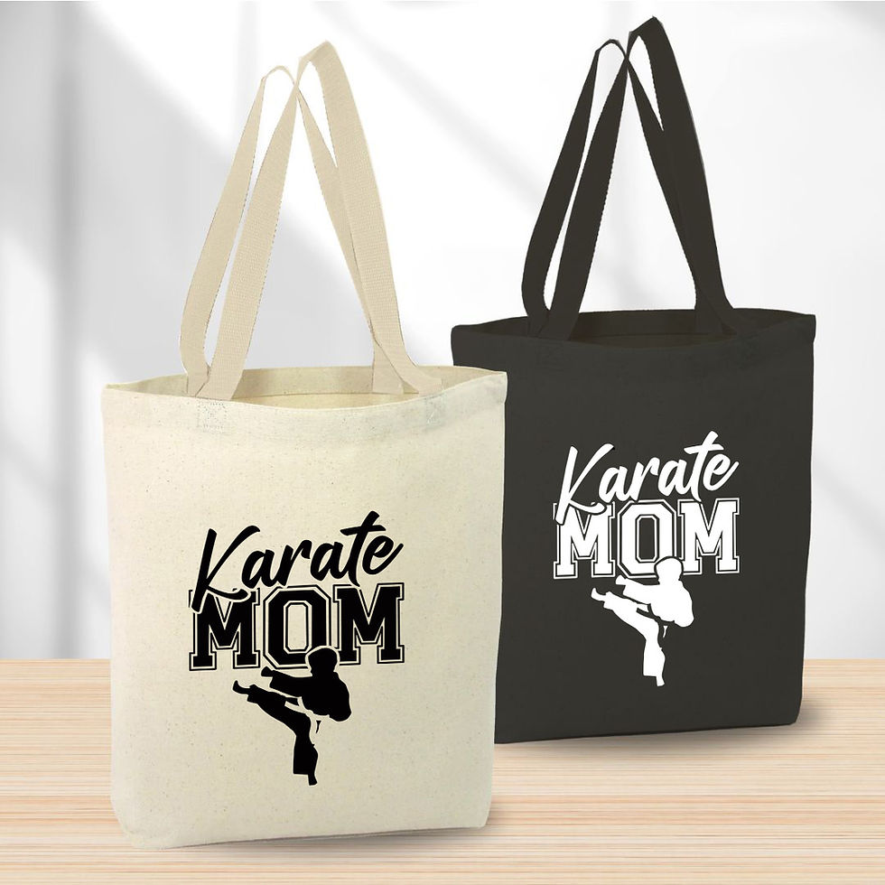 Thumbnail: Karate Mom Canvas Tote Bag