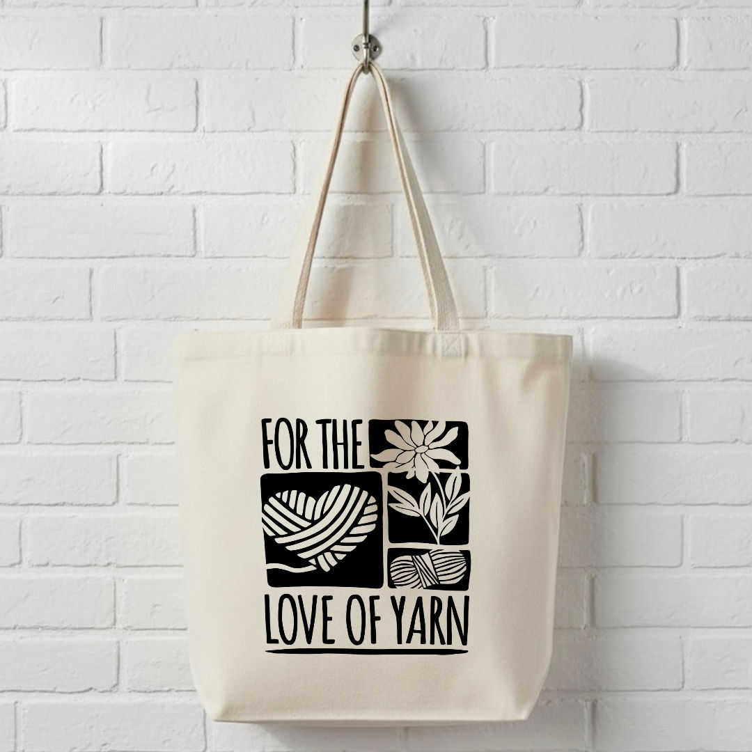 For The Love Of Yarn Canvas Tote Bag