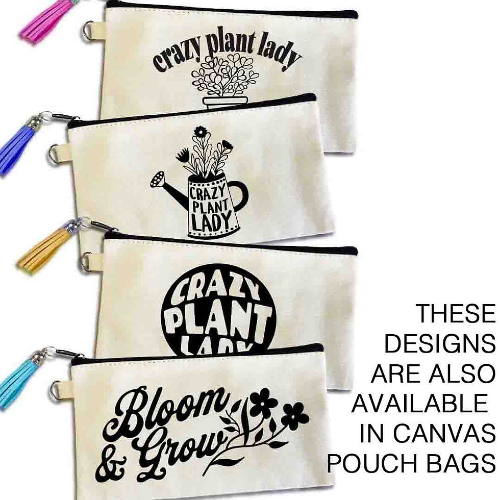 Thumbnail: Crazy Plant Lady Canvas Tote Bag Collection