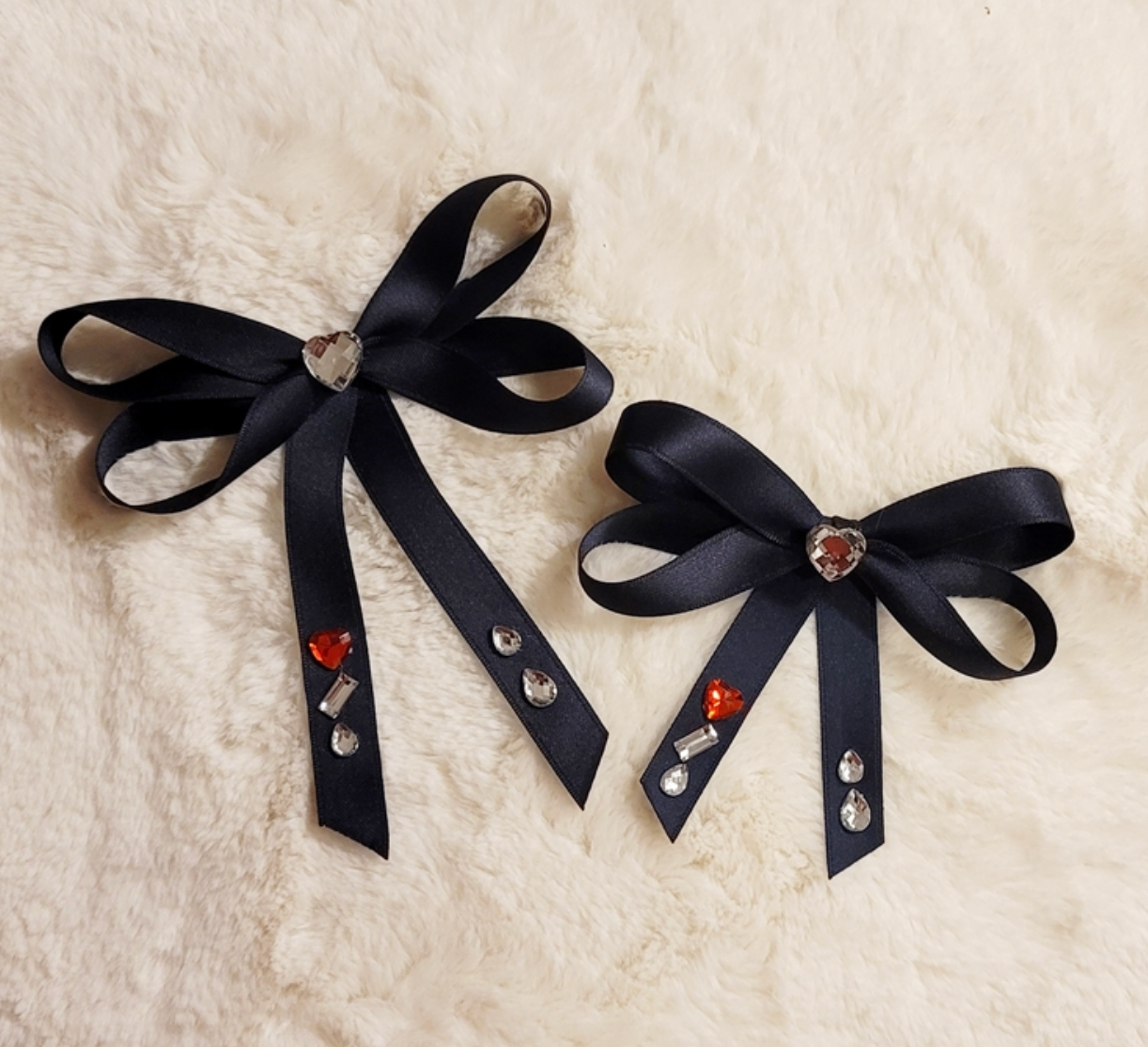 CHECK RIBBON BROOCH