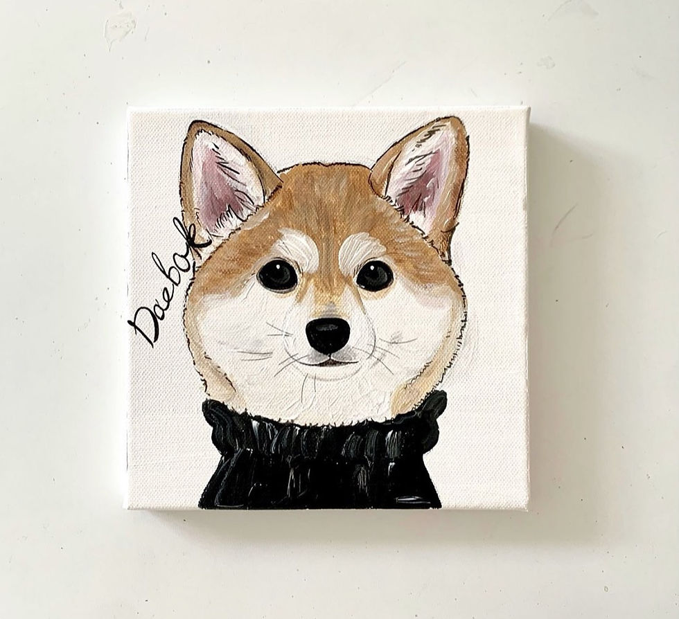 Thumbnail: CUSTOM PET PORTRAIT BLACK&WHITE
