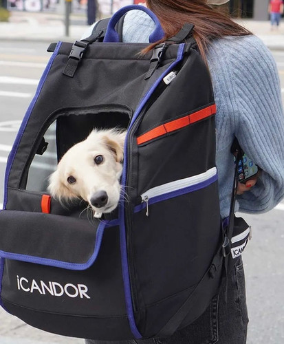 iCANDOR COZY PET TRAVEL CARRIER BACKPACK BLACK M | CutiePawty