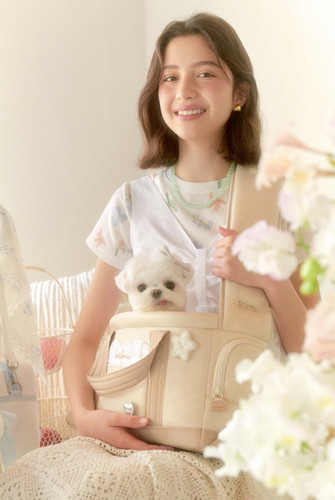 韓国犬服ブランド　seoru SWEET HEART BAG (BEIGE) 韓国犬服ブランド seoru SWEET HEART BAG (BEIGE) 韓国犬服