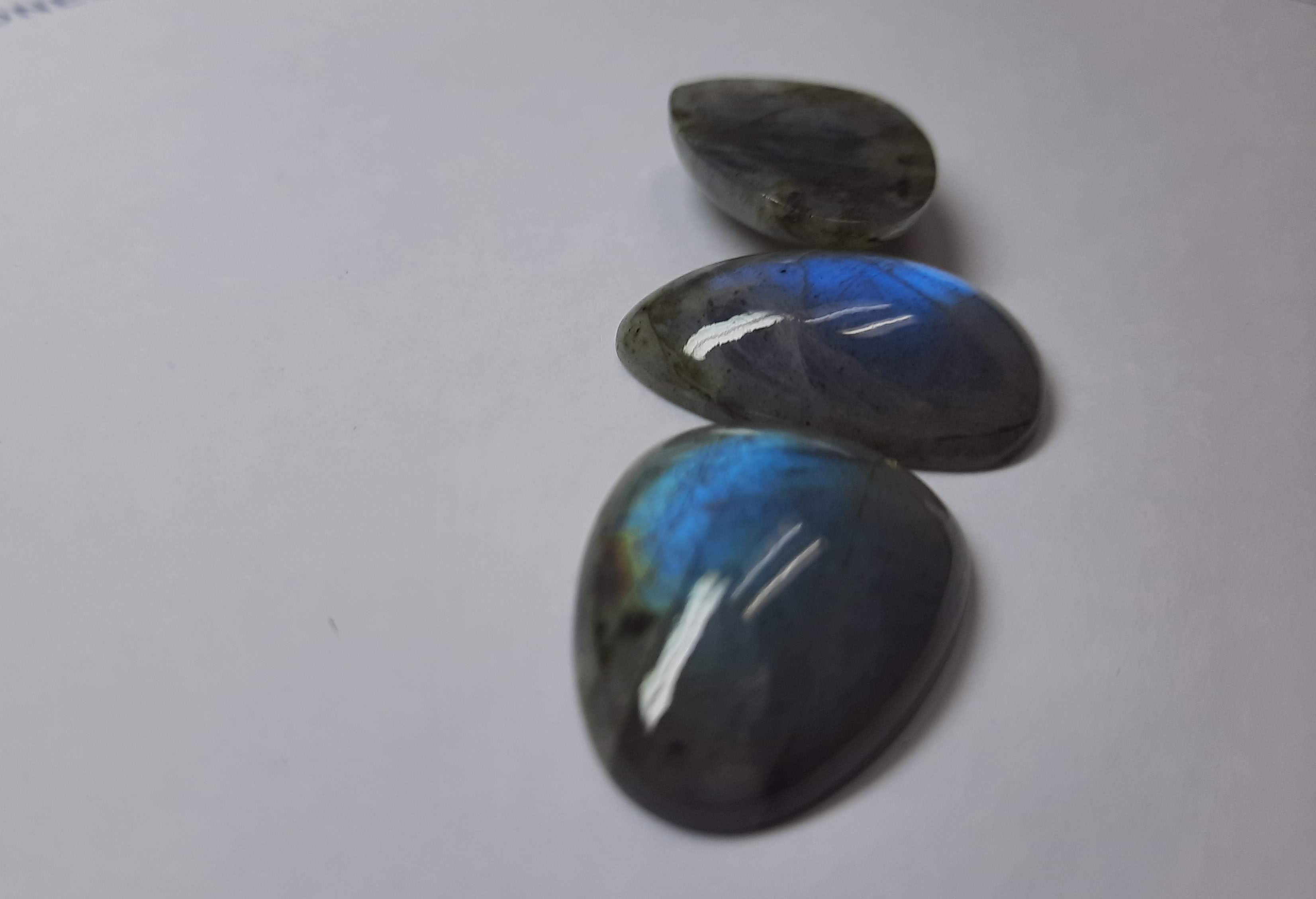 Labradorite Pear Cabs