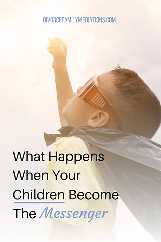 Are you having the children deliver messages to your ex so you don't have to speak to them? Here is what happens when the children get placed in the middle #coparenting #parenting #coach #divorce #childdevelopment
