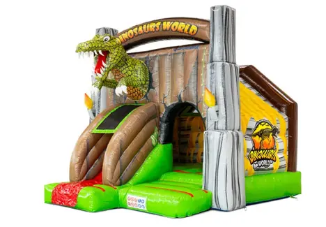 Hüpfburg Slide Combo Dinosaurs World NEU 2025