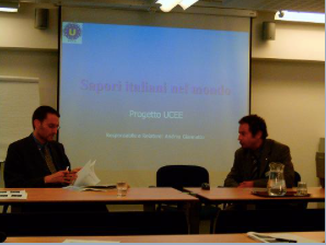 Presentazione Progetto U.C.E.E. "SAPORI ITALIANI NEL MONDO"