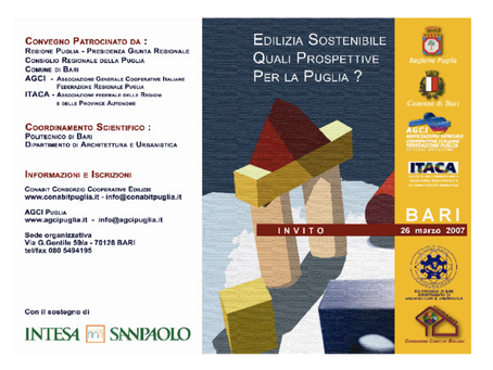 Convegno: EDILIZIA SOSTENIBILE - QUALI PROSPETTIVE PER LA PUGLIA?