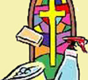 Church volunteer cleaners, Marske Parish Church