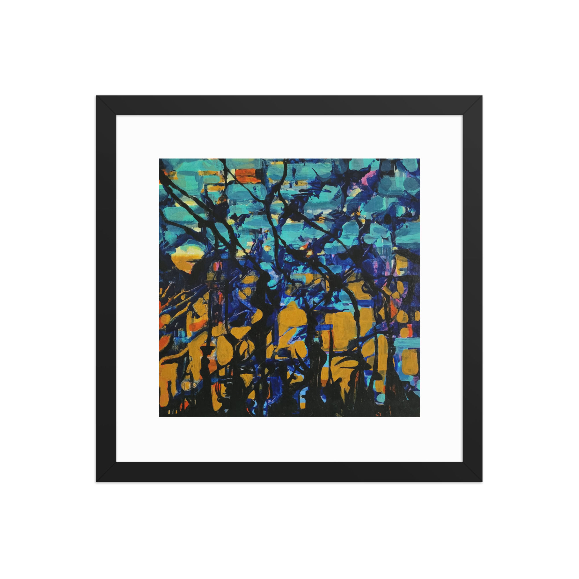 Framed photo paper poster "Busy Winding Down"