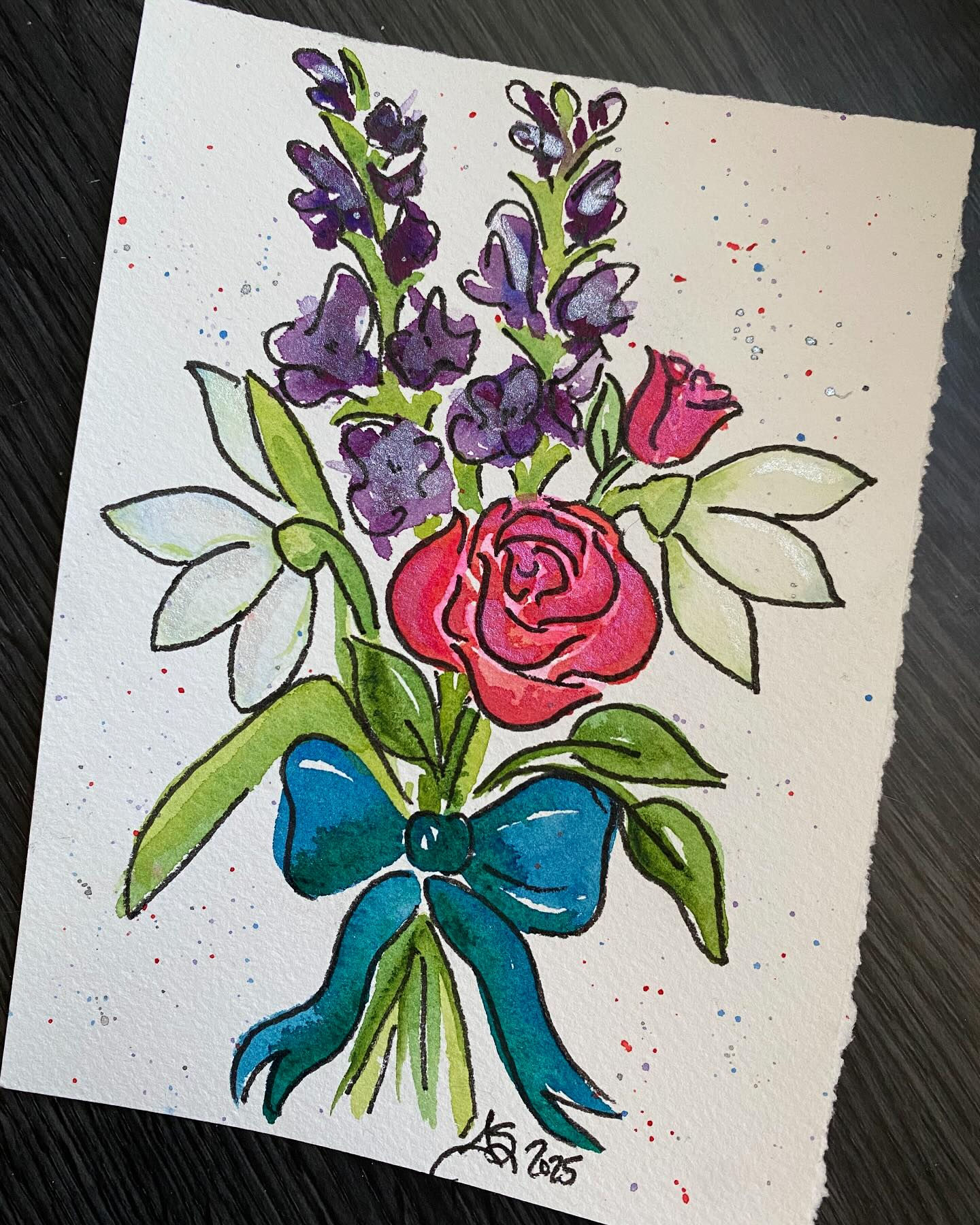 Birth-flower Bouquet Painting