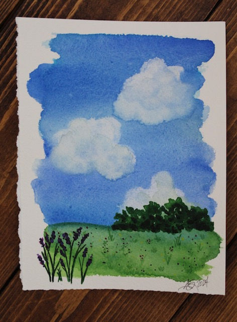 Thumbnail: Original Landscape Watercolour