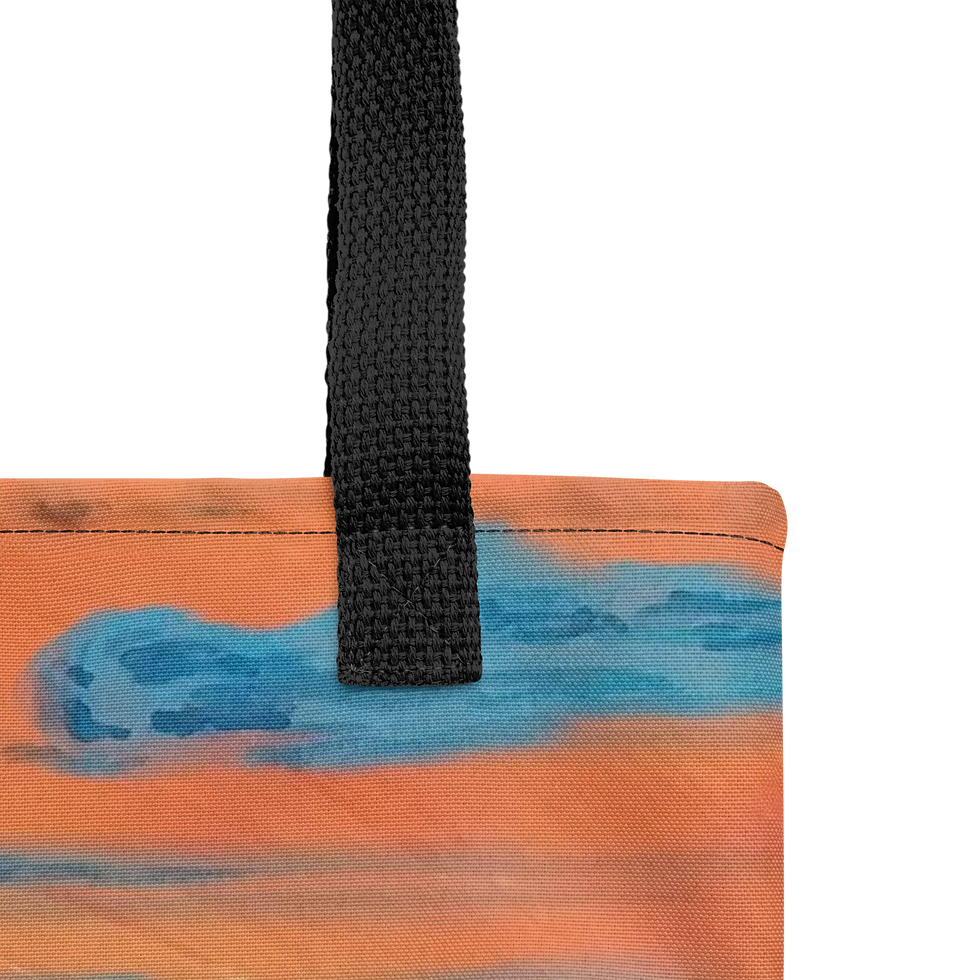 Thumbnail: Tote bag with original artwork titled "Electric Horizon"