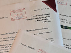 Złożenie 5 pism do UG w imieniu mieszkańców