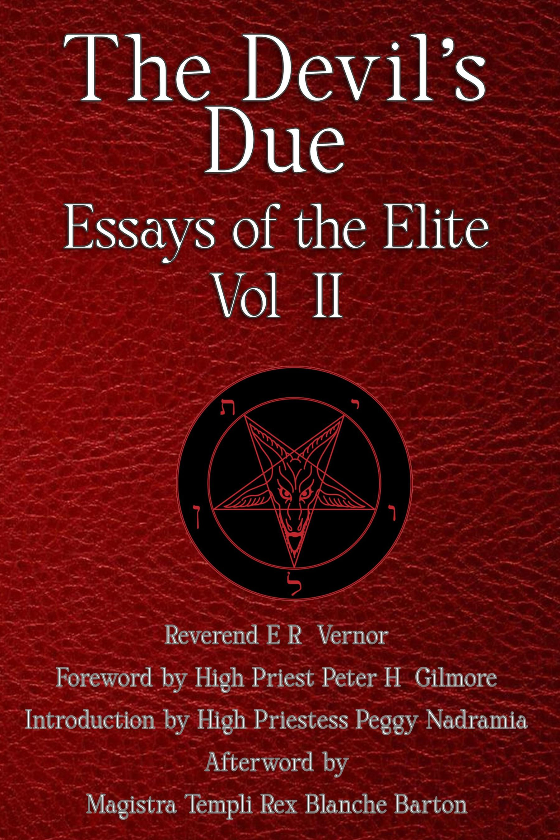 The Devil's Due; Essays of the Elite Vol.2 Hardback