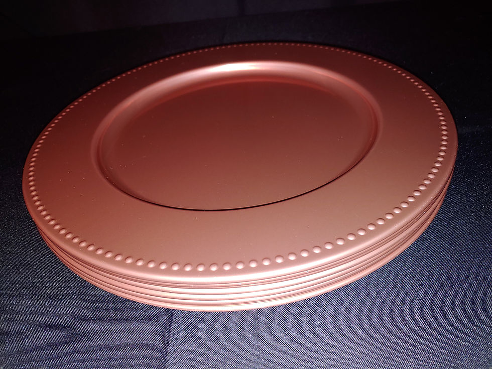 Thumbnail: Rose Gold Chargers