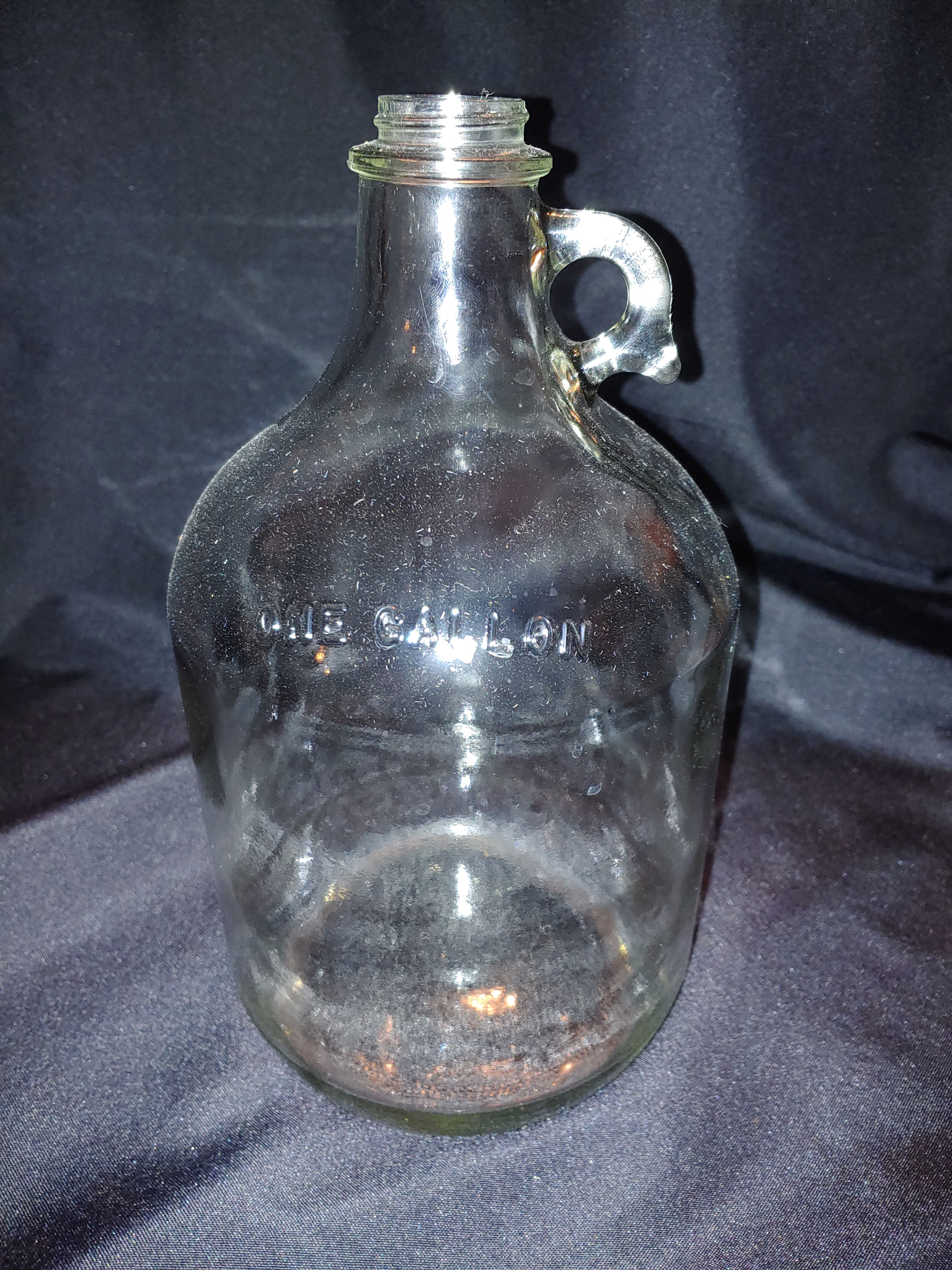 One Gallon Clear Glass Jug