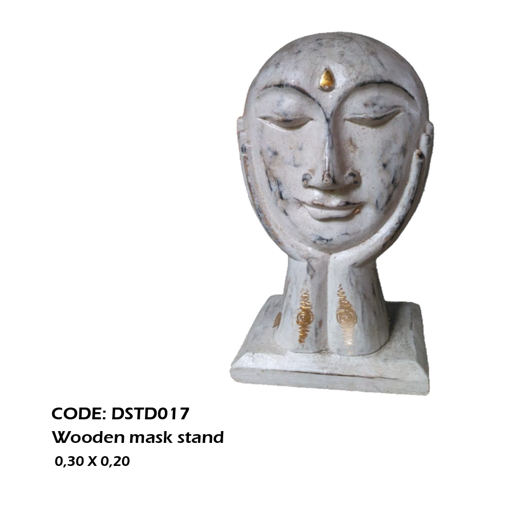 Sculpture visage en bois