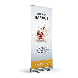 Silver Premium Pull Up Banner