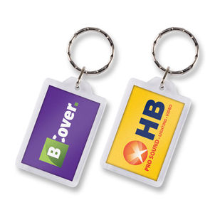 Lens Key Ring Rectangle 100292