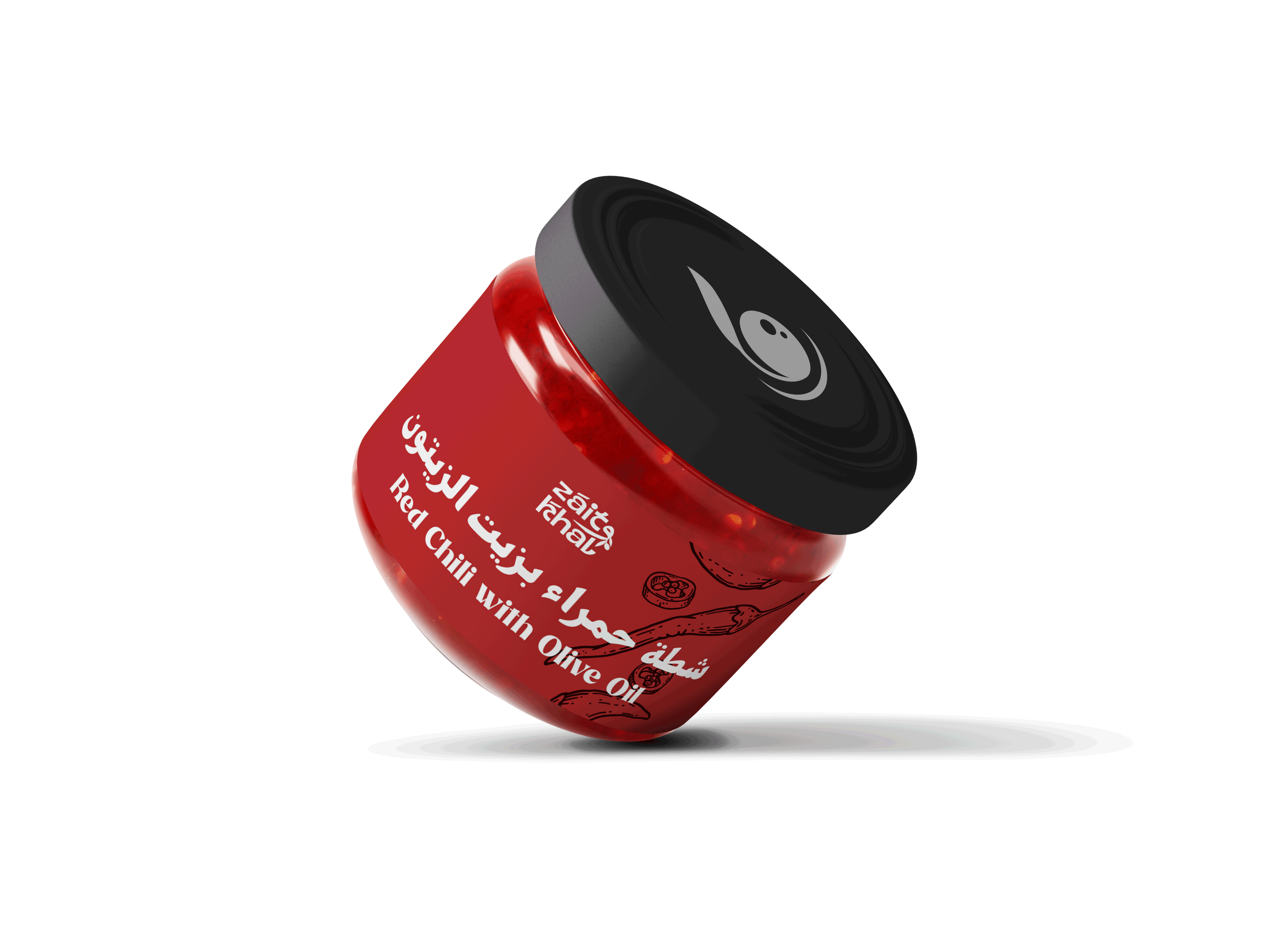 Spicy Shatta Hara chili paste in extra virgin olive oil