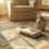 Thumbnail: Hand-Knotted Oushak Rug with Soft Pastel Medallions
