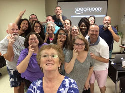 Signing Veditz in honor of his birthday! Deafhood 201 Atlanta, GA Aug 2016