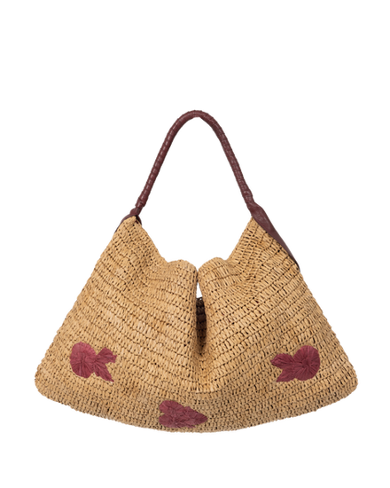 Lonbali Lena Red Raffia Bag (119€)